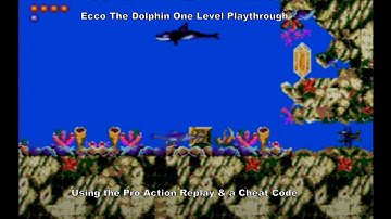 Ecco the Dolphin One Level Playthrough using the Pro Action Replay & a Cheat Code :D #MasterSystem