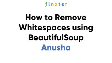 How to Remove Whitespaces using BeautifulSoup