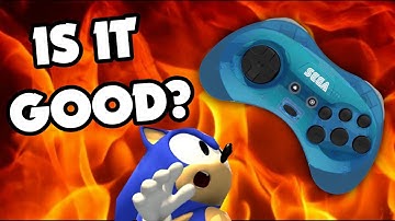 Retro-Bit Official SEGA Saturn 8-Button Controller - Sega Head