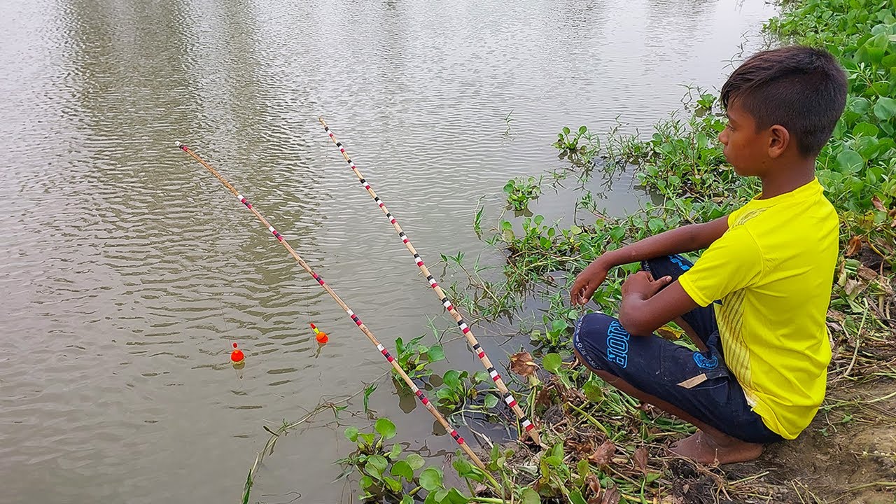 Unique Best Hook Fishing Video 2022 Traditional Smart Boy Catching