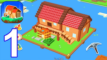 Block Building 3D - Gameplay Part 1 Level 1 (Android, iOS)