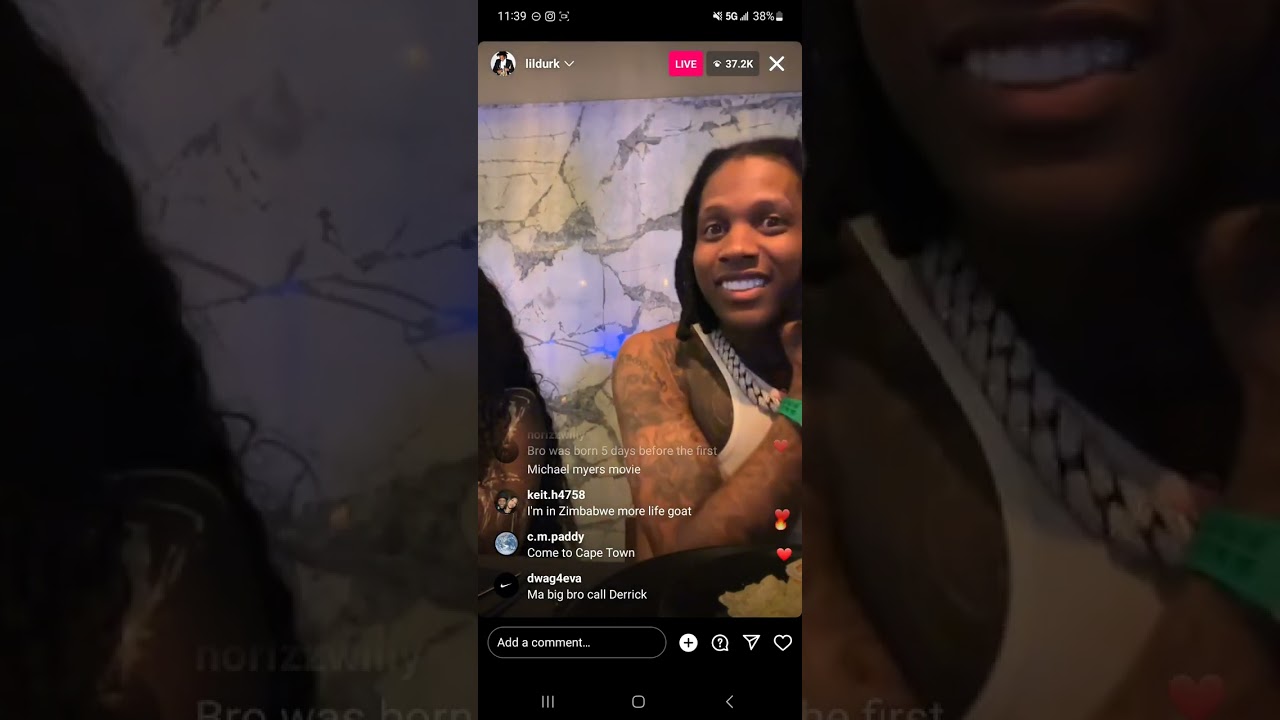 Lil Durk Instagram Live 10/19/2023 