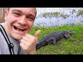 I GOT TOO CLOSE! *Fishing with Gators*