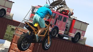 ПОЖАРНЫЕ МАШИНЫ ПРОТИВ МОТОЦИКЛОВ С ГРАНАТАМИ - GTA 5 ONLINE(ПОЖАРНЫЕ МАШИНЫ ПРОТИВ МОТОЦИКЛОВ С ГРАНАТАМИ - GTA 5 ONLINE GRAND MOViES ..., 2016-04-02T17:11:53.000Z)