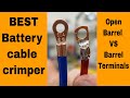 BEST Battery Cable Lug crimper Crimping Tool for Open Barrel terminals (Harbor Freight Hydraulic)