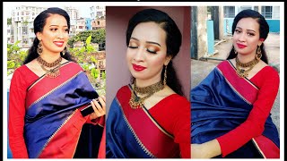 Eid Makeup Look 2021 | Soft Makeup Look with Bold Red Lips | Makeup Tutorial by Purbasha Barua | screenshot 3
