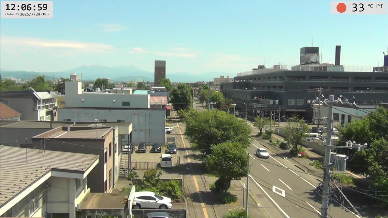 お天気カメラ 北海道旭川市  Live camera / Asahikawa, Hokkaido, Japan