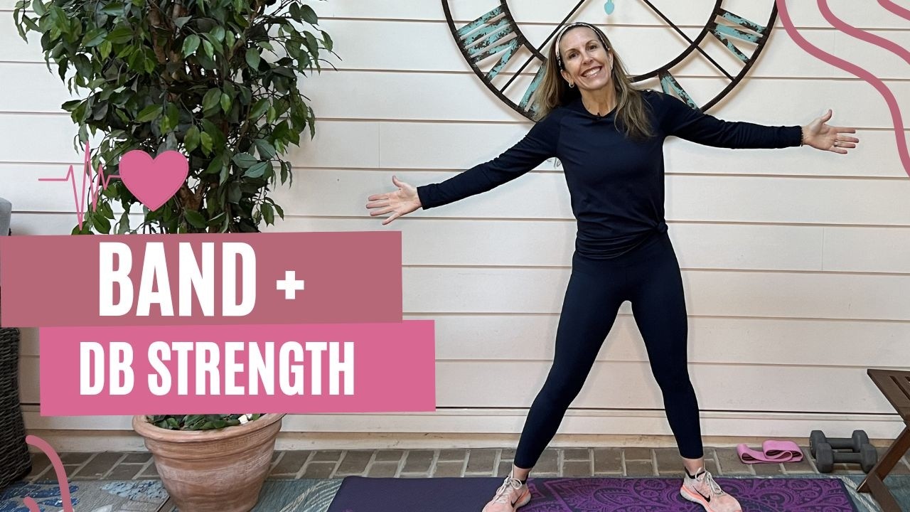 💪 Full Body Strength Workout (No Squats or Lunges) | Band + Dumbbells + Chair