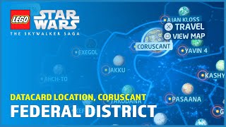 Federal District Datacard location, Coruscant – Datacards - LEGO Star Wars: The Skywalker Saga