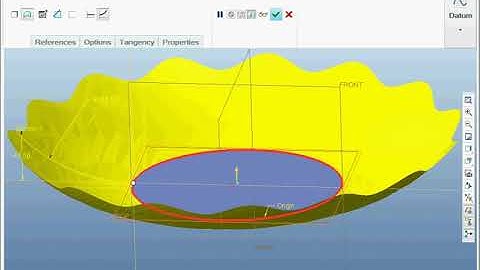 Tutorial  Create a beautiful fruit bowl using Variable Section Sweep tool - Creo