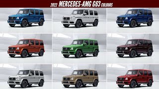 2022 Mercedes-AMG G63 - All Color Options - Images | AUTOBICS