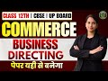 Business Directing Class 12 Commerce | CBSE &amp; UP Board | Important Questions | Toppers Tribe