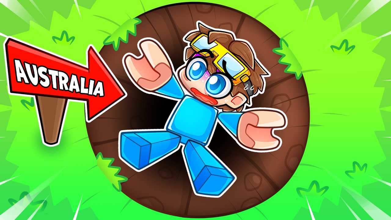 Falling Down A 1,943,473 FT HOLE in Roblox!