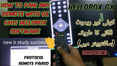 #howtopairanyremotewithgx6605 hellobox software🤗|#4kdishinfo