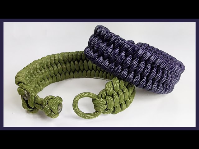 How To Make A Wide Trilobite Paracord Bracelet Design Without Buckle 