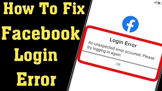 facebook login failed fixed 2021