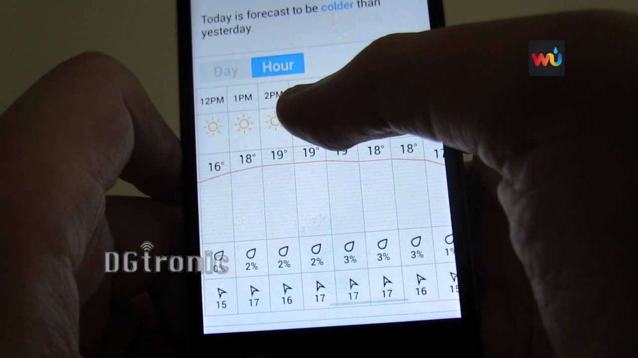 weather underground android app