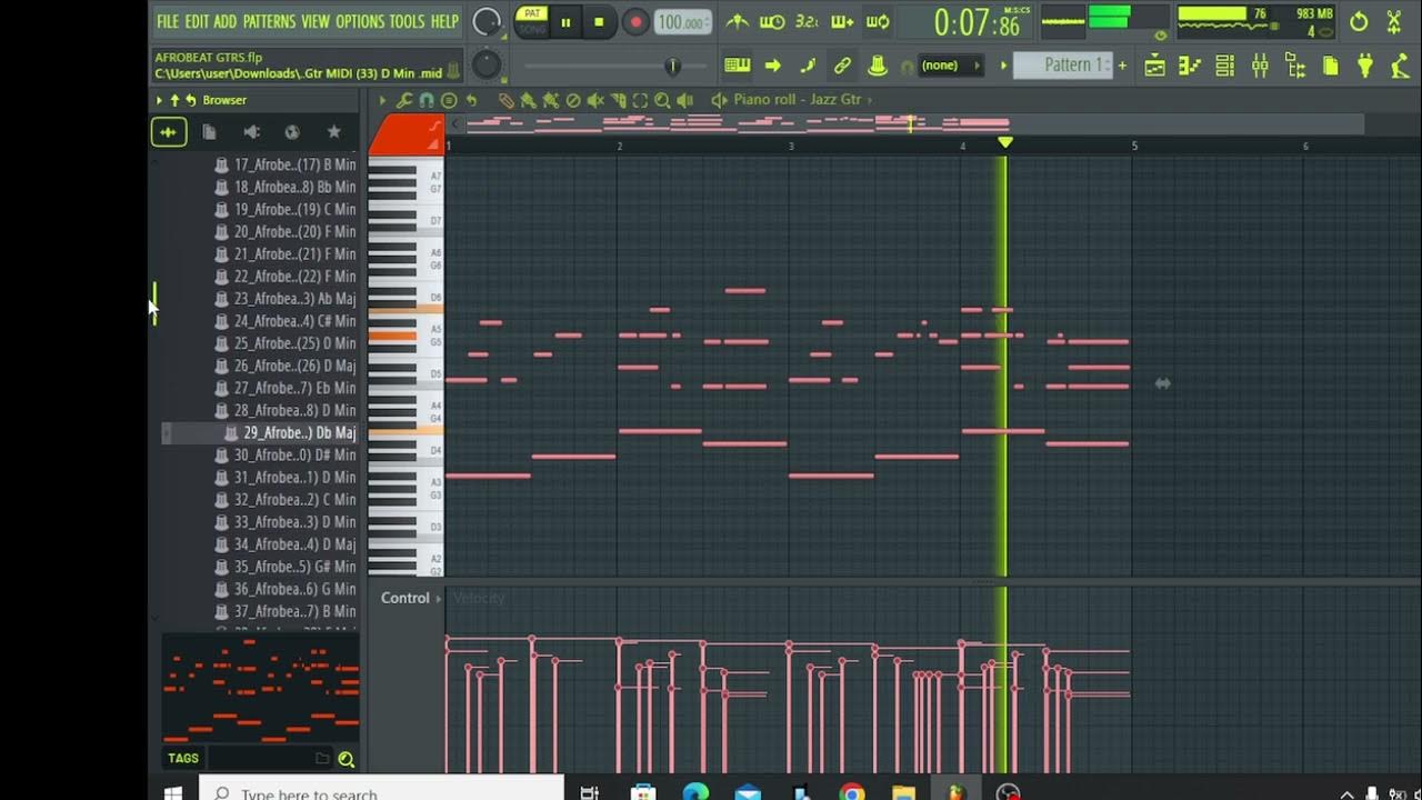 100 ROYALTY FREE AFROBEAT GUITAR MIDI KIT YouTube