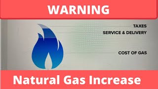 Natural Gas Increase | Warning Email from CenterPoint Energy, November 5, 2021