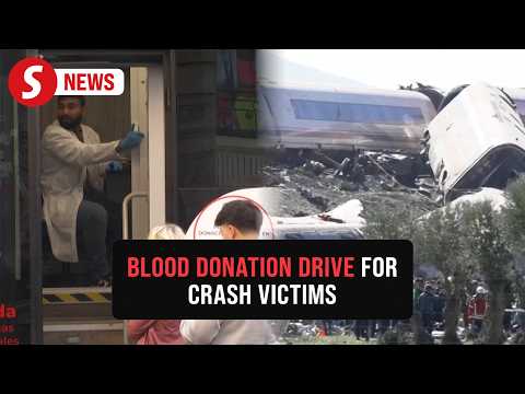 Spain train crash: People in Madrid donate blood for injured victims