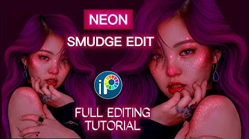 How to | Neon Smudge Edit Full Tutorial ft. Blackpink Jennie || #smudgeedit #tutorial #ibispaintx