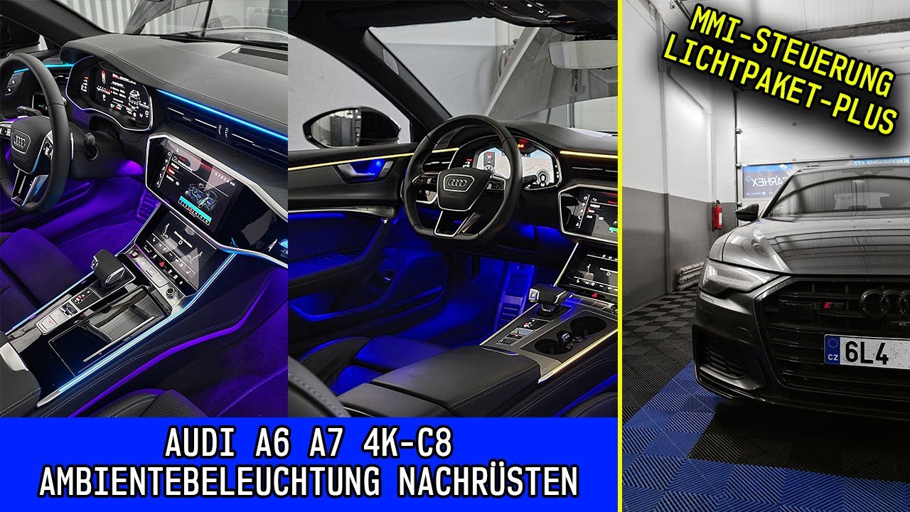 Audi A6 A7 c8 Ambientebeleuchtung Ambiente Licht Led Nachrüsten in