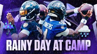 Inside the Ravens' Rainy Day at Practice | Baltimore Ravens