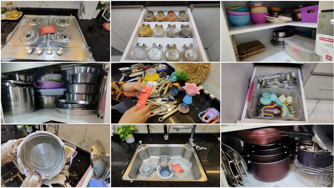 6 عادات وأساسيات ماشيه بيها سهلت عليا كتير ودايما مطبخي نظيف بدون كركبه👌تحدى الكسل بجدارة