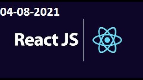 REACT JS ON ZOOM ON 04-08-2021