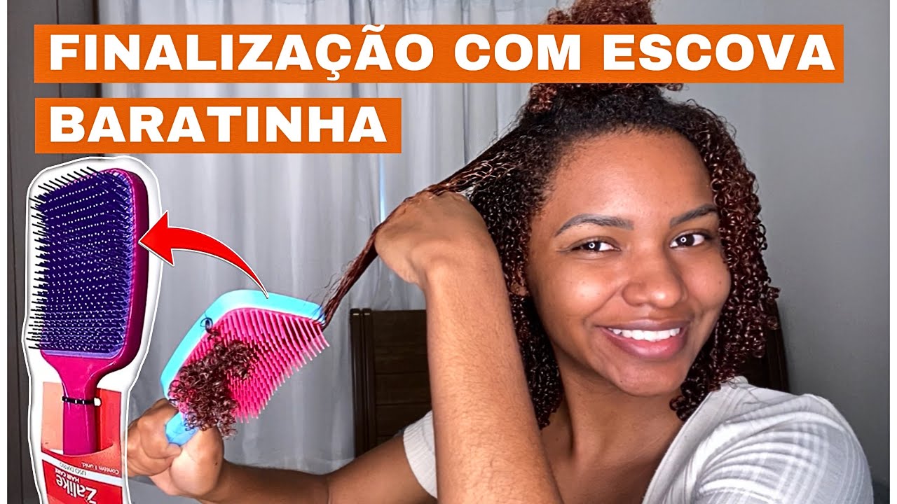 FINALIZEI COM ESCOVA BARATINHA DE SUPERMERCADO | CABELO CRESPO