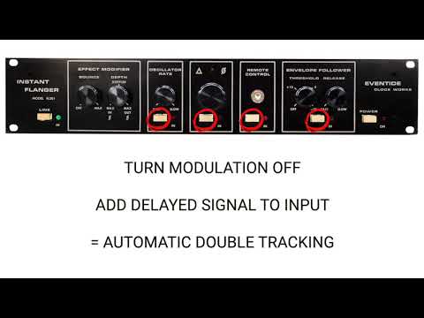 Eventide Instant Flanger - Automatic Double Tracking Trick - Hardware & Plug-in
