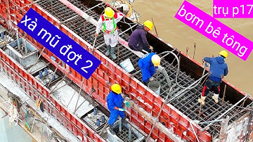 Trụ chính p23 lắp đặt cốt thép lốp thứ 3 cầu đại ngãi 1 ngày 27/11/2025 