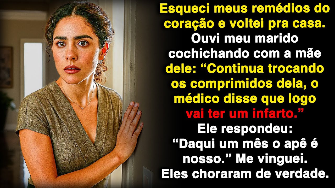 Voltei pra pegar meus remédios e ouvi meu marido dizendo que ia jogar fora.