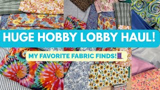 Huge Hobby Lobby Fabric Sale Haul My Favorite Fabric Finds for Sewing Projects