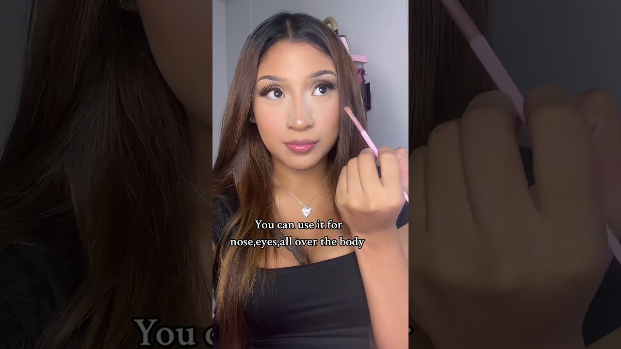 Love this pink glitter look! 