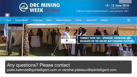 DRC Mining Week 2018 Matchmaking