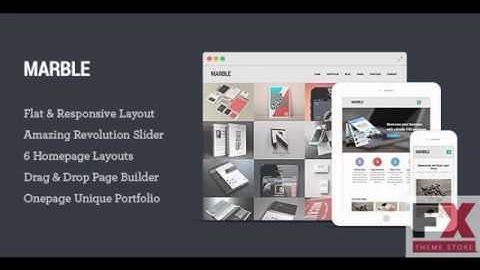 Preview Marble - Flat Responsive Creative WordPress Theme