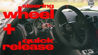 INSTALLING an aftermarket STEERING WHEEL + QUICK RELEASE on the MIATA ( Miata Build Ep. #12 ) #miata