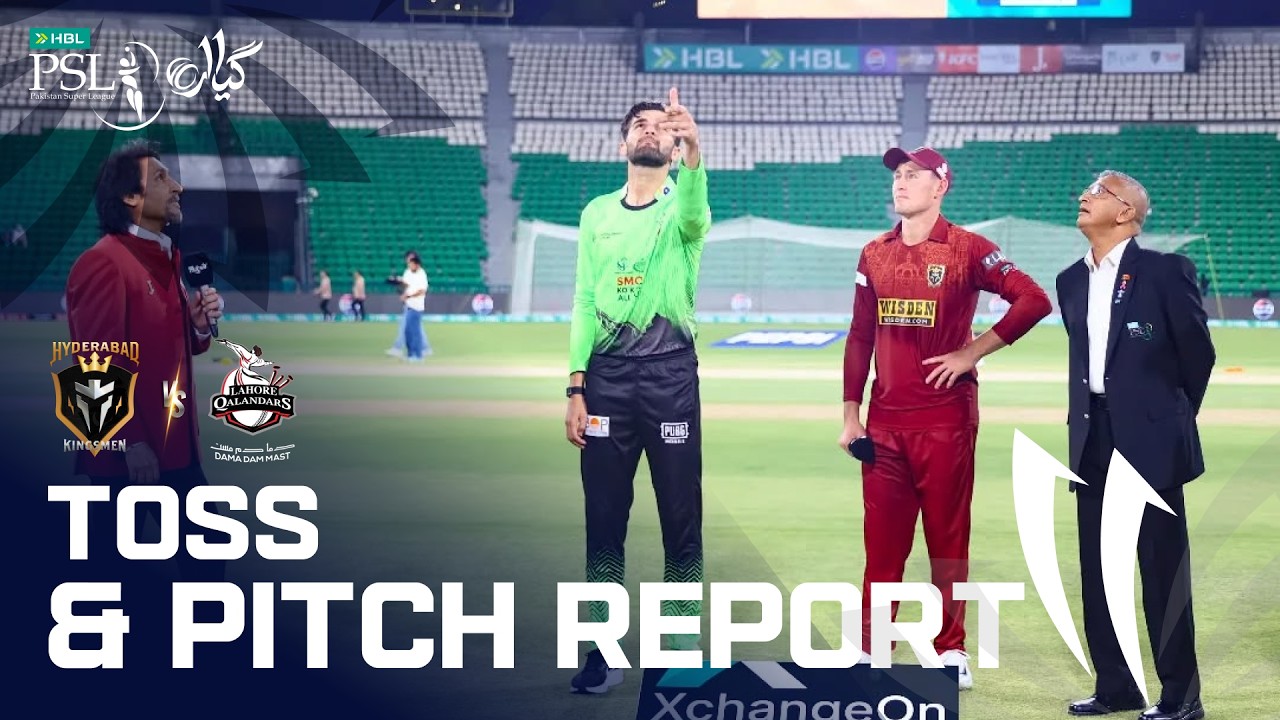 Toss & Pitch Report | Lahore Qalandars VS Hyderabad Kingsmen | English | Match 01 | PSL 11 | MZB1K