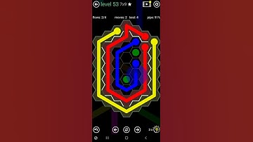 How To Solve Flow Free Hexes Courtyard Pack Level 53 7x9 Board Walk Through Solution Walkthrough