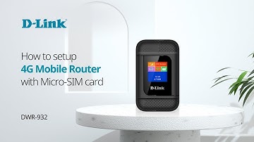 How to setup D-Link DWR-932 4G LTE Mobile Router with Micro SIM card?