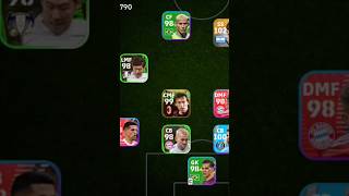 Best squad | 4-1-3-2 Formation | efootball 2024 mobile shorts efootball pes viral