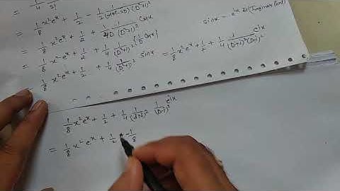 Solution of Exercise 3(d) perticular integral chapter-3 for class bsc 2nd yr by Ram Arora