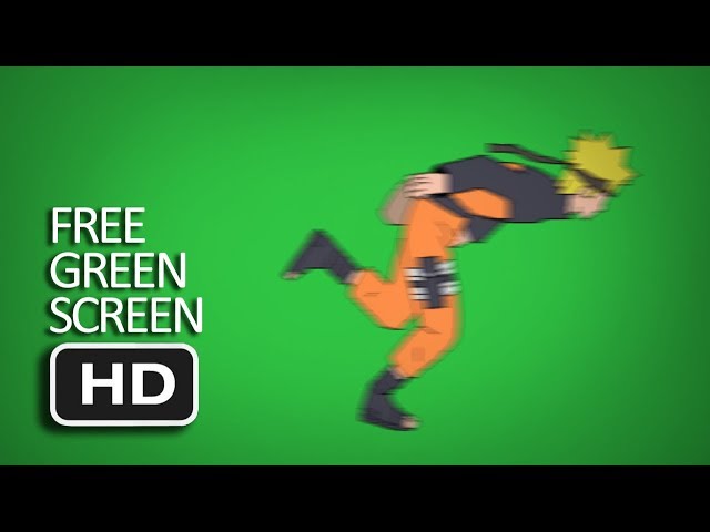 Free Green Screen - Naruto Run class=