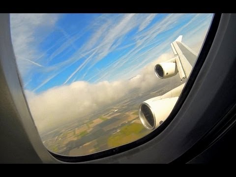 Boeing 747-400F - Timelapse Full Departure AMS, Wing View 2.7K GoPro