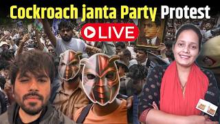 Cockroach janta Party Protest in Lucknow Live