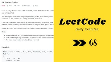 LeetCode hard 68. Text Justification