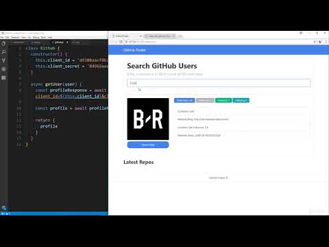 75. Github Finder [Part 5] - Fetch & Display Repos