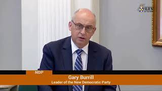 April 13, 2021–NDP Leader Gary Burrill asks the Premier about provincial budget cuts