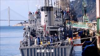 自衛隊旗掲揚、掃海艇「ゆげしま」 平成29年3月15日